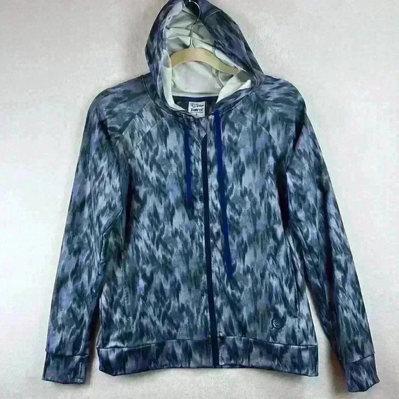 Born Outdoor Women’s Jacket Size Small Blue Zip Front Lightweight Long Sleeve - Picture 1 of 9